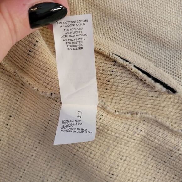 Lucky Brand Moto Jacket Beige Boucle Size Small - Picture 9 of 11